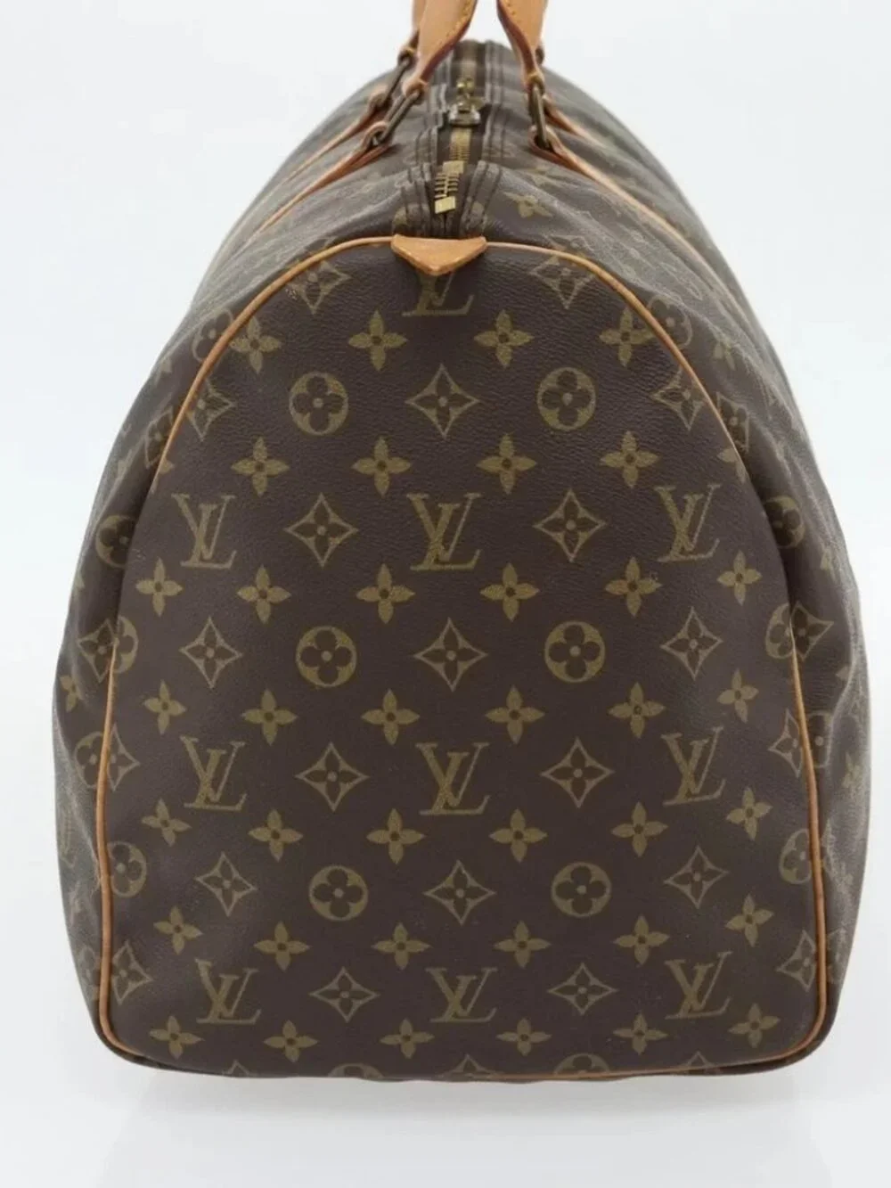 LOUIS VUITTON Monogram Keepall 55 Boston Bag M41424 LV Auth ka4447